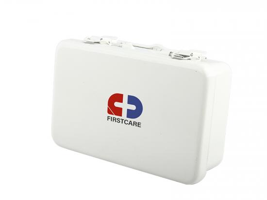 White metal first aid kit box