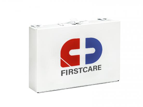 Office metal first aid box empty