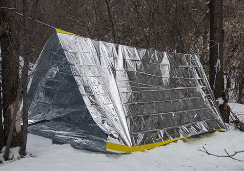 Emergency Mylar Tube Tent