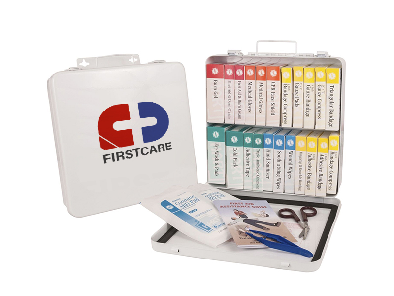 24 Unit Standard Metal First Aid Box 