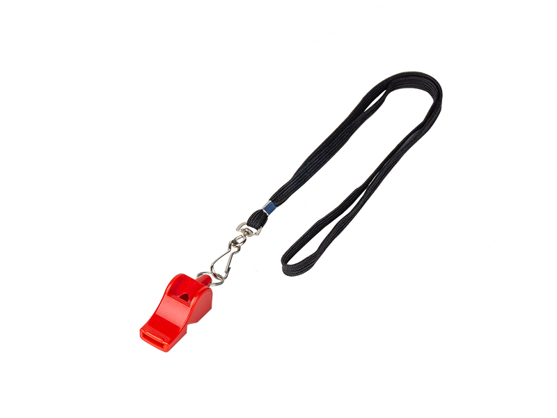 Fox 40 Red Lifeguard Whistle with Lanyard